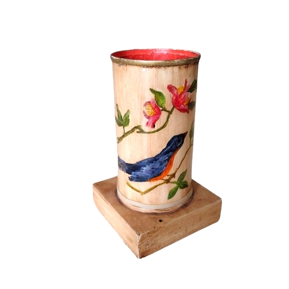 🤪 Bohemian Hand Painted Pencil Holder - Picture 1 of 3